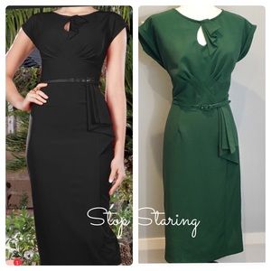 Vintage style green dress from Stop Staring